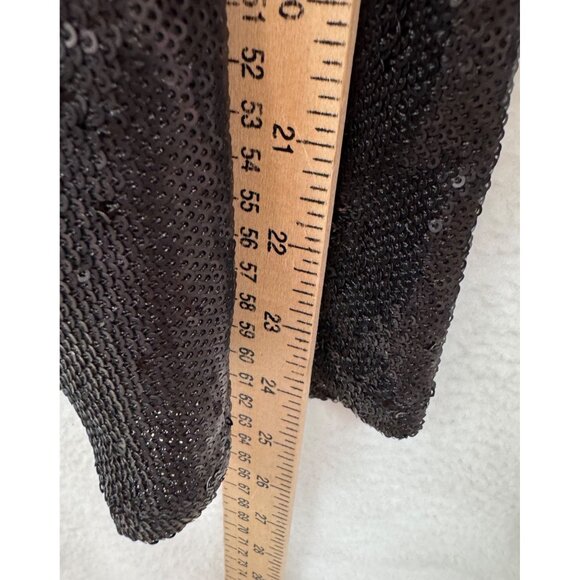 Free People black sequin pantsuit jumpsuit Swiftly boho sz S - Picture 6 of 9